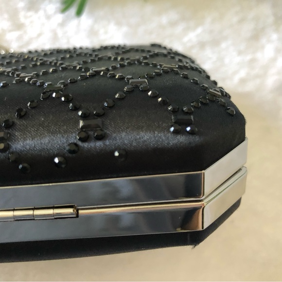 INC International Concepts Sasha Satin Sparkle Clutch - Picture 10 of 12